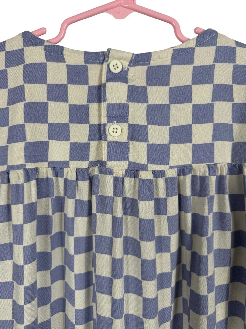 Hanna Andersson Checker Print Twirl Dress, Size 150 (US 12)